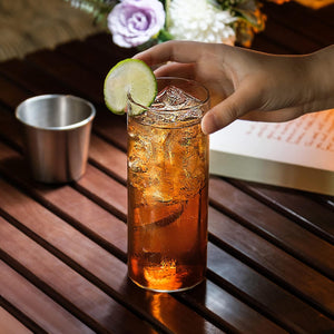 Drinking Glasses 15.5 Oz, Thin Highball Glasses Set of 4,Elegant Bar Glassware for Water, Juice, Beer, Drinks, and Cocktails and Mixed Drinks,Lead-Free Pint Glasses,Glass Drink Tumblers